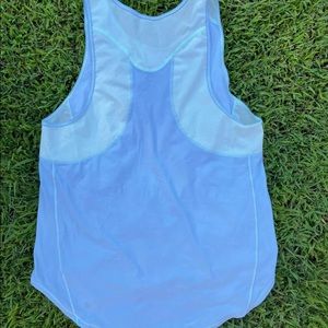 Lululemon Sculpt Tank Light Blue With Mesh Panels M